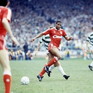 John Barnes in action against Celtic April 1989