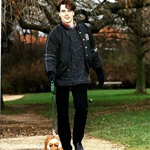 John Barrowman TV Presenter with his dog Miss Money Penny