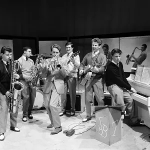 The John Barry Seven band in rehearsals. 3rd April 1959 The John Barry Seven band in rehearsals. 3rd April 1959
