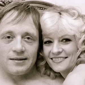 John Bindon actor with girlfriend Vicki Hodge celebrating after winning his court case John Bindon actor with girlfriend Vicki Hodge celebrating after winning his court case