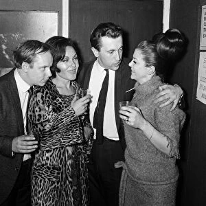 John Bird, Cleo Laine, David Frost and Annie Ross, pictured after the filming of "