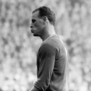 John Charles in action for Cardiff City against Charlton Athletic at The Valley