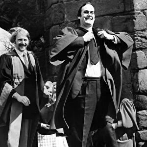 John Cleese upon his election as Rector to St Andrews University