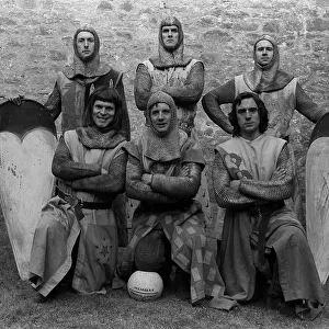John Cleese as Sir Lancelot and the footballing knights Medieval Monty Python based