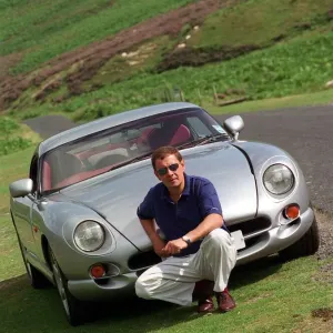 John Clelland with TVR Cerbera Print August 1997