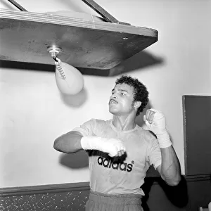 John Conteh (Boxer) in action training. August 1974 S74-4883