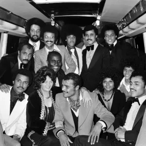 Print of John Conteh aboard a Playboy motor coach Print of John Conteh aboard a Playboy motor coach