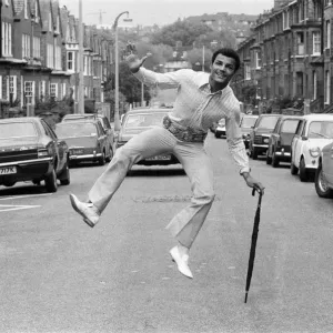 John Conteh celebrates after winning both British and European Commonwealth titles in his John Conteh celebrates after winning both British and European Commonwealth titles in his