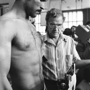 John Conteh vs Mate Parlov. WBC light-heavyweight title bout at Red Star Stadium John Conteh vs Mate Parlov. WBC light-heavyweight title bout at Red Star Stadium