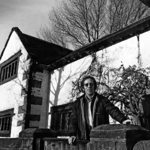 John Crawley outside Tue Brook House. 13th February 1978