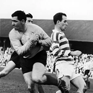 John Divers in action for Celtic circa 1958