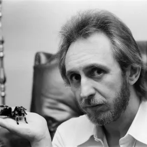 John Entwistle, bass guitarist of British rock group The Who with his pet tarantula Doris John Entwistle, bass guitarist of British rock group The Who with his pet tarantula Doris