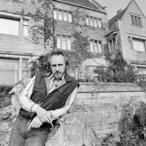 John Entwistle, bass guitarist of The Who rock group, pictured at his home