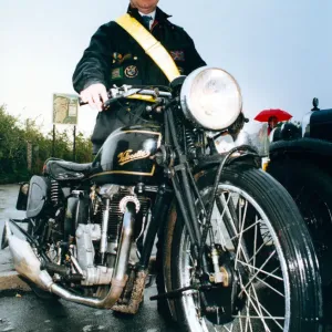 John Fawcett is pictured with his 1937 Velocette which he owned for 22 years John Fawcett is pictured with his 1937 Velocette which he owned for 22 years
