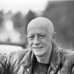 John Hurt filming near Lambourn, West Berkshire. He is filming