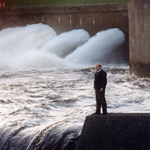 John Lackenby, Kielder Water manager and the 30 tons per second of water released