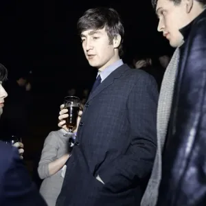 John Lennon, singer of British pop group The Beatles, pictured at Huddesfield