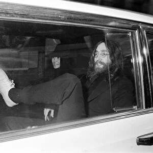 John Lennon and Yoko Ono pictured in London. 18th April 1969
