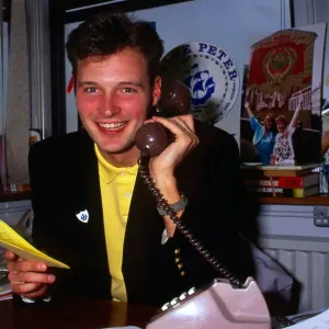 John Leslie Scottish television presenter April 1989