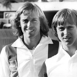 John Lloyd and brother David Lloyd at sport event - February 1979 05 / 02 / 1979