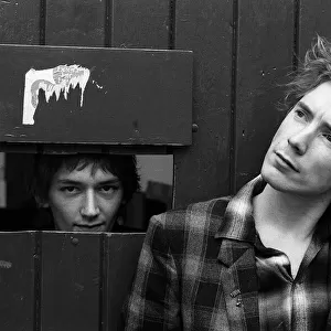 John Lydon ex Sex Pistols with Keith Levine 1981