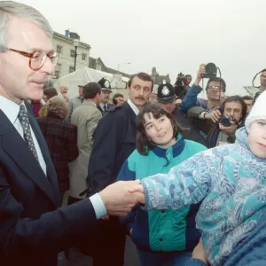 John Major during the general election campaign, pictured in St Ives, Cambridgeshire John Major during the general election campaign, pictured in St Ives, Cambridgeshire