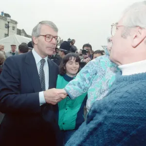 John Major during the general election campaign, pictured in St Ives, Cambridgeshire John Major during the general election campaign, pictured in St Ives, Cambridgeshire