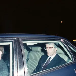 John Major leaving Downing Street, 26th October 1989 Print