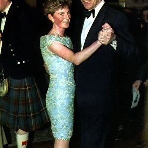 John Major Prime Minister dances with a nurse 1991