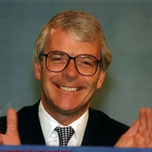 John Major Prime Minister of Great Britain at Conservative Party Conference