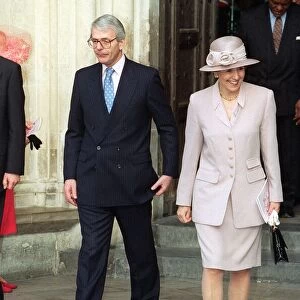 John Major Prime Minister March 1997 with wife Norma