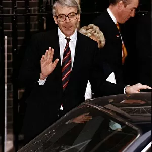 John Major Prime Minister outside No10 Downing Street London Circa 1994