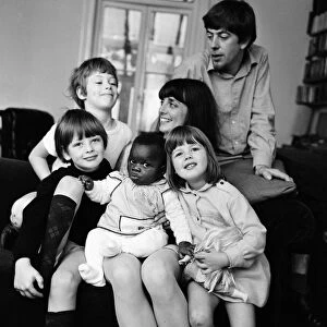 John Mayall of John Mayall & the Bluesbreakers with his wife Pamela and children Tracey