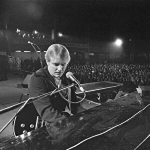 John Miles performing on stage at Bingley Hall, Staffordshire during the Daily Mirror Pop