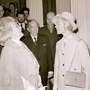 John Paul Getty May 1972 at Oxfam Maytime Fair with Zsa Zsa Gabour Actress