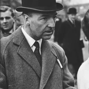 John Profumo, Minister of War, at Sandown Park racing in 1963 John Profumo, Minister of War, at Sandown Park racing in 1963
