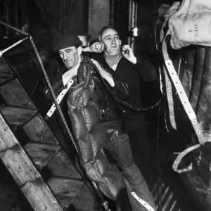 John Robertson and David Lyon, both deck hands on the Broughty lifeboat John Robertson and David Lyon, both deck hands on the Broughty lifeboat