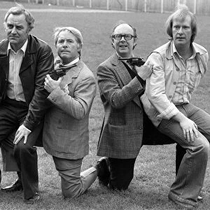 John Thaw and Dennis Waterman - April 1978 with Eric Morecambe and Ernie Wise