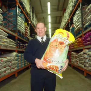 John Wales at Batleys Pet Food Store. 4th December 1997 John Wales at Batleys Pet Food Store. 4th December 1997