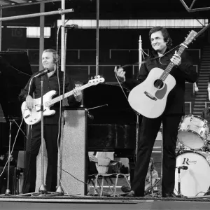 Johnny Cash Print at Wembley Arena 1973