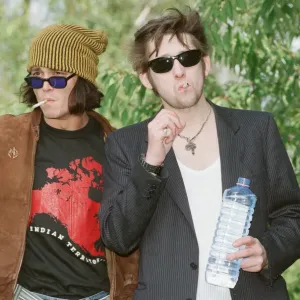 Johnny Depp (left in the hat) and singer Shane MacGowan Johnny Depp (left in the hat) and singer Shane MacGowan