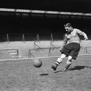 Johnny Hancock of Wolverhampton Football Club 1947 Johnny Hancock of Wolverhampton Football Club 1947
