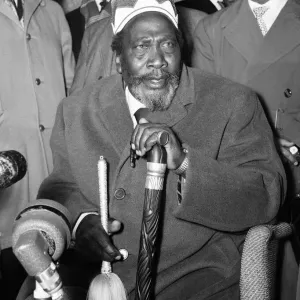 Jomo Kenyatta, leader of the Kenya African National Union Jomo Kenyatta, leader of the Kenya African National Union