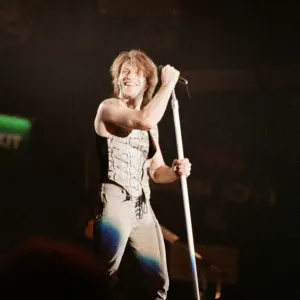 Jon Bon Jovi performing at Ibrox Stadium, Glasgow, Scotland during the group Bon Jovi