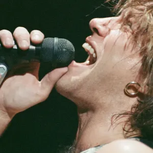 Jon Bon Jovi performing at Ibrox Stadium, Glasgow, Scotland during the group Bon Jovi