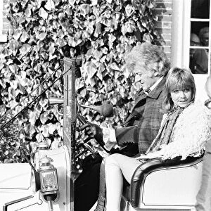 Jon Pertwee as Dr Who and Katy Manning as Jo Grant seen here with Bessie the Doctor