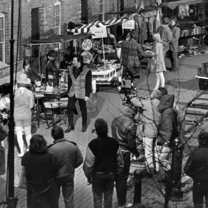 Jones Court Print: 1960s Market Scene in Cardiff Jones Court Print: 1960s Market Scene in Cardiff