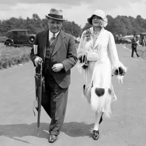 Journalist and future Arsenal football manager George Allison seen here with Jane Winton