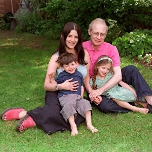 Journalist John Diamond with his family May 1999 wife Nigella Lawson