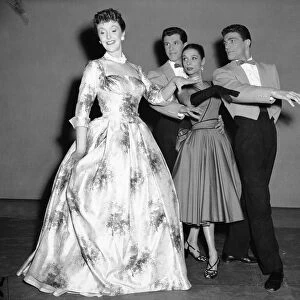 Joyce Grenfell seen here in rehearsal for a revue at the Fortune Theatre. 1st June 1954